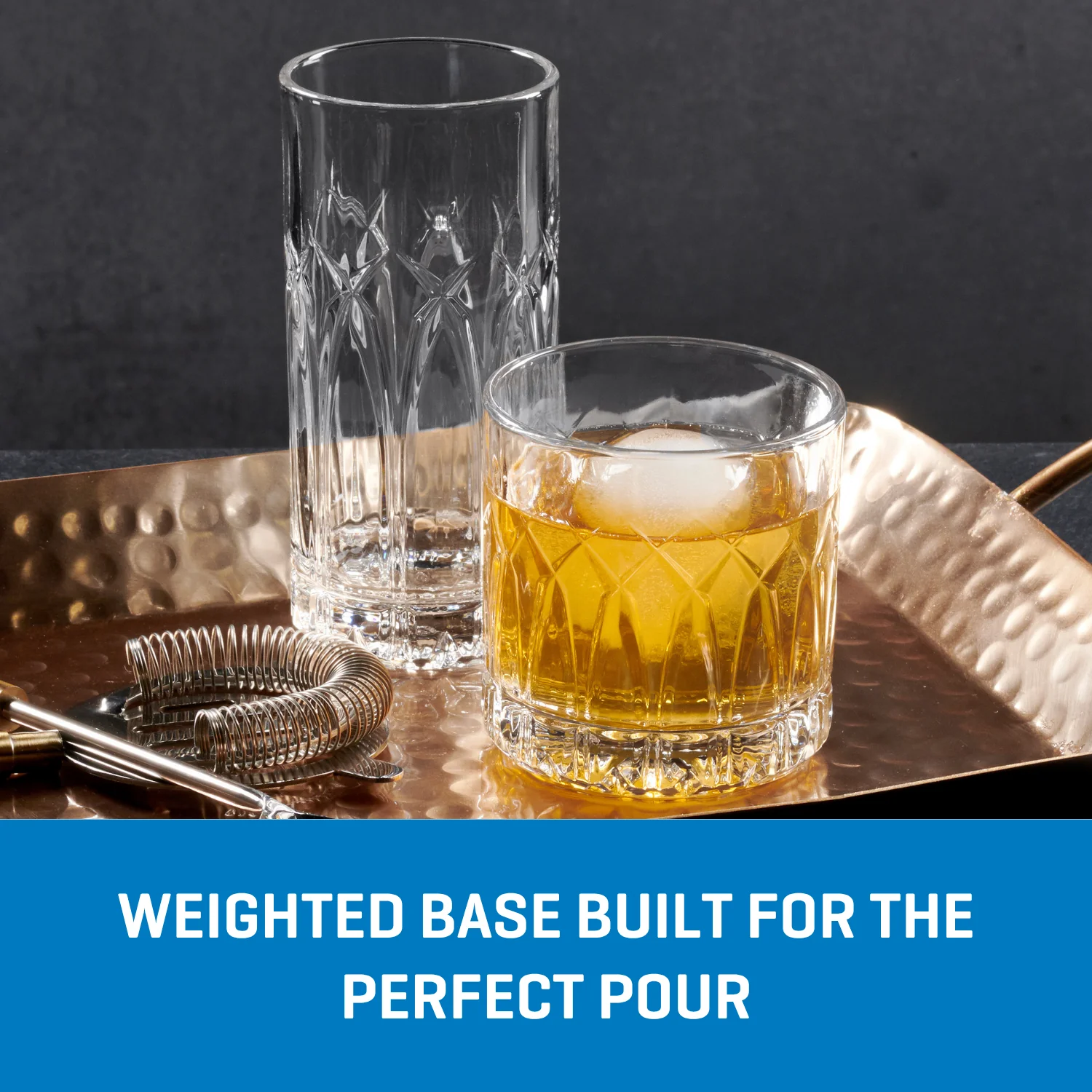Ocean Glassware Ocean Glass Traze PST Rocks Glasses (4-Pieces), 12-ounce, Dishwasher Safe - Image 5