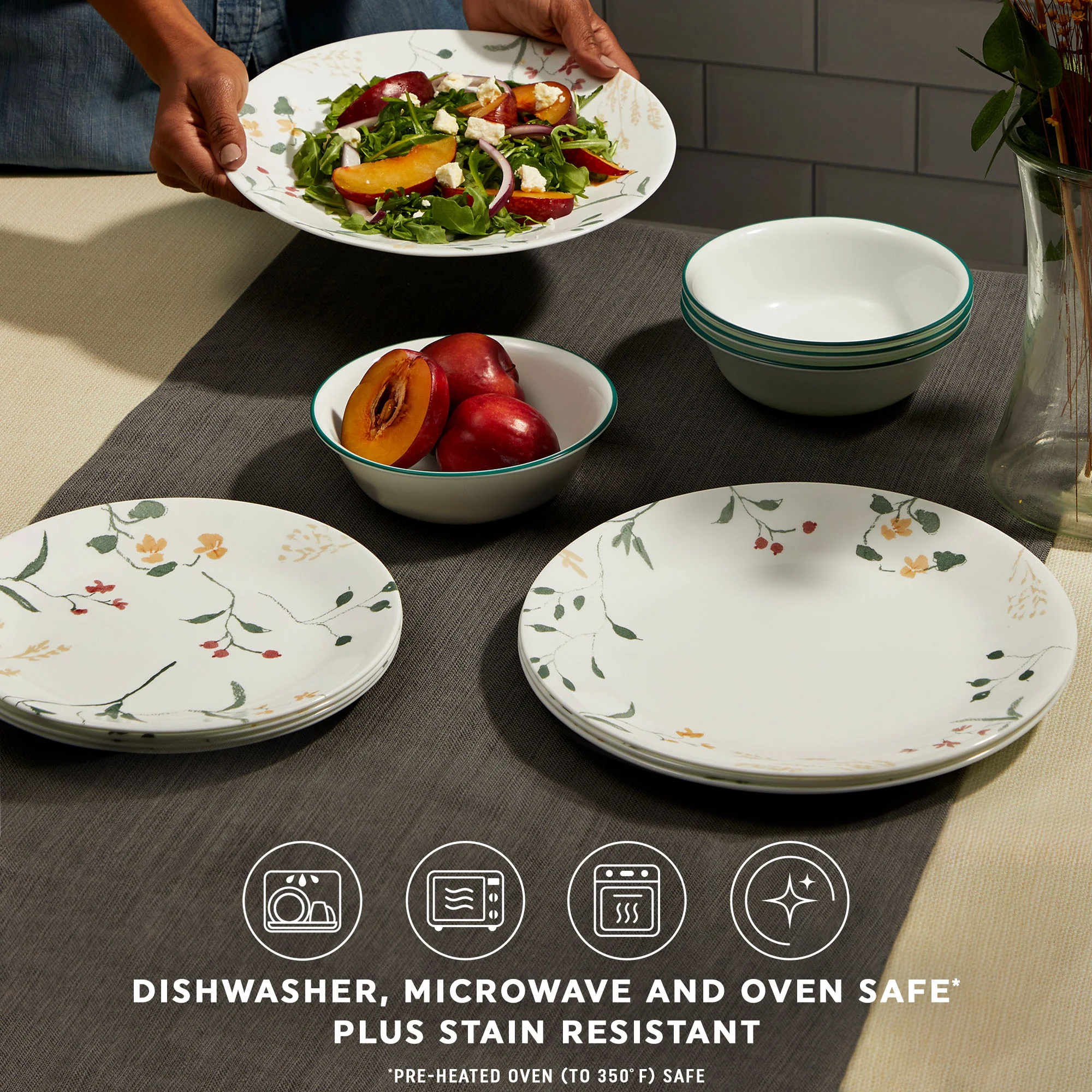 Corelle® Wildflower Scatter 12-piece Dinnerware Set, Service for 4 - Image 5